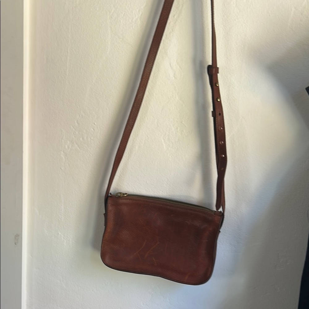 Madewell Brown Leather Crossbody Bag
